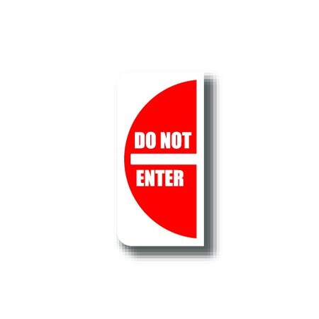 Ergomat 12in x 24in HALF SIGNS - Do Not Enter Right DSV-SIGN 288 #0618RIGHT -UEN